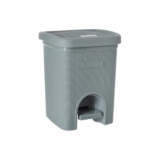 SIGNORA WARE Plastic 7 Liters Modern Lightweight Pedal Dustbin/Thrash Can Dustbins With Lid For Home Office/Non Garbage Smell/Unbreakable Single Mould/Heavy Duty Kitchen Bedroom Bathroom(7Ltr Grey)