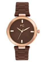 French Connection Colette Brown Round Analog Watch For Women – Fcn00073D