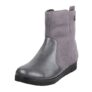 Mochi Women Leather Ankle Boot Grey UK/3 EU/36 (31-93)