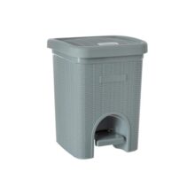 SIGNORA WARE Plastic 7 Liters Modern Lightweight Pedal Dustbin/Thrash Can Dustbins With Lid For Home Office/Non Garbage Smell/Unbreakable Single Mould/Heavy Duty Kitchen Bedroom Bathroom(7Ltr Grey)