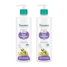 Himalaya Baby Massage Oil, 1L – 500ml x Pack of 2