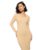 barcino Beige Rib Square Neck FS Midi Dress
