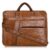 Etailista Faux Leather Laptop Bag – 16 Inch Stylish & Durable Design Office Briefcase With Shoulder Strap For Men & Women, Multi-Pocket Laptop Cover Messenger Bag For Business, Travel (Camel Brown)