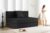 Rosebell Lightweight Easy One Person Sofa Cum Bed Jute Fabric- Washable Cover- Including 1 Cushion – Size 3′ X 6′ Ft Perfect for Home for Guests – Black Color