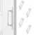 VedicBloom 3-Pack No Drill Door Handles,Cabinet Handle,Heavy Duty Aluminum Alloy, Silver Finish, 148mm Length, Easy Installation for Kitchen Cabinets, Drawers, Glass Doors, Rental Apartments