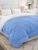 Monte Carlo Polyester Comforter Double Bed | 200 Gsm Lightweight & Reversible | Soft Quilt For Mild Winter | Easy Care All Season Comforter (Blue/Grey) | 87 X 94 Inches