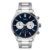 Timex Analog Watch For Man With Blue Round Dial & Silver Stainless Steel Bracelet Band Water Resistant Men’S Wrist Watches – Tweg19603