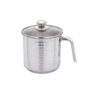 Praylady Stainless Steel Milk Boiler with Glass Lid (Hammered – Premium Textured Finish) | 2.5 LTR | 1mm Thick | Sandwich Bottom | Sleek Handle | BIS Certified | for Milk, Tea & Soup