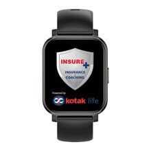 GOQii Insure+ 5 lakhs Health Insurance with Smart Vital Stream (Black) and 3 Months Personal Coaching
