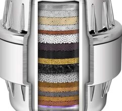 20 Stage Shower Head Filter For Bathroom Hard Water Softner Sf-20 Pro | Water Softener | Hard Water Filter Tap, Reduces Hair Fall, Protects Skin | Remove Chlorine And Harmful Chemicals (Pack Of 1)