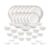 La Opala Novo Opalware Dinner Set, 35 Pcs for Family of 6, Spring Meadows