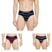 Chromozome Mens Brief CZ 306 (Pack of 3) Multi 8 S