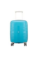 Vip Voyager Pro Ultra Strong Polypropylene Hard Sided Cabin Luggage Spinner Dual Wheels With Ergonomic Grip Handle (Cabin, 55Cm, Blue)
