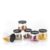 Sulfar Crystal Clear Matka Shaped Glass Jar with Air Tight and Leak Proof Red Colour Plastic lid Jar for Masala, Dry Fruit and Kitchen Canister 900ml Pack of (6 pcs), Multicolor, Large (2286)