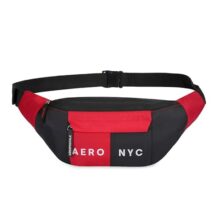 Aeropostale Carlin Unisex Polyster Crossbody Bags & Cases – Red+Black