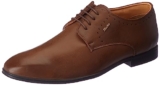Bata Sandy E Men Formal Lace-up Shoes in Dark Brown Size- 8