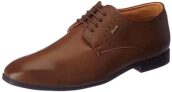 Bata Sandy E Men Formal Lace-up Shoes in Dark Brown Size- 8