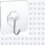 Stysol Wall Hook 30 Pack Heavy Duty Adhesive Hooks for Hanging Wall Decor Items, Home Decor, Wall Clock, Photo Frames Without Drilling, Stainless Steel and ABS Material, Transparent Key Holder
