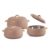 Cello Aurum Insulated Casserole Hot Pot Box Set Of 3 Pcs (1000Ml, 1000Ml, 1500Ml) Brown | Airtight Lid Hot Pot Case Keeps Food Hot & Warm For Long Hours, Casserole Set For Roti Chapati Rice Biryani