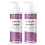 PORES Be Pure Onion Shampoo and Conditioner Combo for Hair Growth & Hair Thickness | Sulfate & Paraben Free | Anti-Dandruff, Hair Fall Control, Deep Nourishment for Dry & Damaged Hair | Unisex Formula ( 250 ml X 2 )