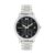 Fastrack Bold Quartz Analog Black Dial Silver Stainless Steel Strap Watch For Guys, Men- Nt38051Sm07