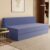 SleepyHug FoldPRO Sofa-Cum-Bed | 3-in-1 Convertible Sofa, Lounger & Bed | TouchSense Technology | HR Foam | Lightweight | 3-Seater | Double Bed | Without Pillow | Blue, 1-Year Warranty