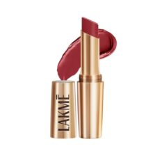 Lakme Powerplay Priming Matte Lipstick, Smooth Matte Finish, Lightweight Lipstick, Smudgeproof, Lasts 16Hrs, Hydrates Lips, Cherry Chic, 3.6G