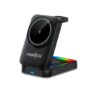 Frontech 3-in-1 Magnetic Wireless Charger with Night Light | Fast Charging | Type-C Input | Foldable Stand | for iPhone, AirPods & Apple Watch | 1 Year Warranty (CCH-0017B)