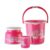 Cello Kidzbee Unicorn Splash Bathroom Set | Sturdy And Durable | Lightweight And Rigid | Easy To Clean And Attractive Design | Pink, Set Of 3