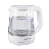 Amazon Basics 1.5 Litre Electric Glass Kettle | 1350W | 360° Swivel Base | Led Indicator | Dry Boil Protection |Auto Shut-Off & Overheat Protection | Multipurpose Travel Kettle