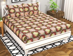 Vas Collections 160 Tc Cotton Double Abstract Flat Bedsheet(Pack Of 1, Multicolor 4, Jaipuri Print)