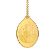 Malabar Gold & Diamonds 24K (999) Gold Coin Pendant 2 grams |Gold Coin cum Pendant for Birthday, Wedding, Akshaya Tritiya & Festive Gift, Goddess Laxmi Impression