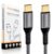 Texovera 65W 3A Fast Charging 1M Type C Cable For Smartphones, Tablets, Laptops & Other Type C Devices, 480Mbps Data Sync, Quick Charge 3.0 Black