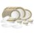 Larah By Borosil Regal Fluted Series Opalware Dinner Set | 31 Pieces For Family Of 6 | Microwave & Dishwasher Safe | Bone-Ash Free | Crockery Set For Dining & Gifting | Plates & Bowls | White
