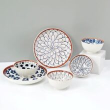 Amazon Brand – Solimo Ceramic Bowl With Plate, Set Of 6 Pcs Set (Bowl H 4B+2P) | Microwave & Dishwasher Safe| Bowls For Snacks, Fruits, Salad, Desserts | Bpa & Lead-Free Bowls | 350Ml, Burnt Sienna