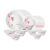 Larah Diana Opalware Glass Dinner Set, 25-Pieces, White