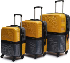 YAYAVAR VENICE – Scratch Proof Printed Trolley Bag Check-in Suitcase 4 Wheels – 28 Inch