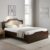 Nilkamal Willy Wooden Double Bed Without Storage | Engineered Wood | Contemporary Design | Wenge & Sonoma Oak