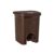 Signora Ware Plastic 7 Liters Modern Lightweight Pedal Dustbin/Thrash Can Dustbins With Lid For Home/Non Garbage Smell/Unbreakable Single Mould/Heavy Duty Kitchen Bedroom Bathroom (7Ltr Brown),1 Count