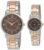 TIMEX Classics Analog Watch for Unisex with Brown Round Dial & Two Tone Stainless Steel Bracelet Band Water Resistant Unisex Wrist Watches – TW00PR214