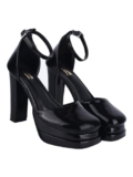 Shoetopia Girls Zepto Black Heeled Sandal – 4 Uk (Girls-Zepto-Black)