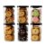 Aquaware Plastic Airtight Containers Set For Kitchen Storage And Containers Box For Pantry Organization And Container (1100Ml, Black And Transparent) Set Of 6
