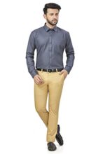 BE ACTIVE Men’s Solid Regular Fit Shirt (RF0004 10-XXL_Black 2XL)