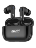 KDM W3 JiyoPods Bluetooth 6.0 Wireless Earbuds, 28H Total Playtime, Low Power IC, 5H Music & 6H Call Time, Type-C Fast Charging (90 Min), in-Ear Design, Voice Assistant, Black