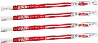 Eveready Ultra Slim 20W 4Ft Batten | Highly Efficient |Surge Protection | 2 Year Warranty Straight Linear Led Tube Light(White, Pack Of 4)