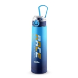 CELLO Puro Steel-X Race Insulated Water Bottle for Daily Use 600 ml Blue | Stylish Colorful Easy Press Open Leak Proof Inner Steel Insulated Water Bottle for School, College, Travel, Biking & Office