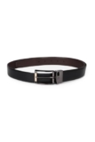Louis Philippe Men 100% Italian Leather Dual Tone Zinc Alloy Buckle Formal Reversible Belt