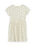 Amazon Brand – Symbol Kids Knee Length Printed Knit Dress (KD-DRG-SS25-144_Off White-Polka Dot_4-5 Years)