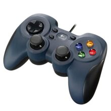 Logitech G F310 Wired Gamepad, Controller Console Like Layout, 4 Switch D-Pad, 1.8-Meter Cord, PC/Steam/Windows/AndroidTV – Grey/Blue