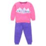 Luvlap Baby Girls Full Sleeve Sweatshirt & Pyjama Set Pack Of 1, Cotton Rich Fleece, Morning Glory, Xl (12 To 18 Months)